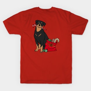 Christmas Rottweiler T-Shirt